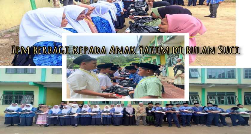 SPIRIT SURAT AL-MAUN IPM BERBAGI SEMBAKO UNTUK ANAK YATIM DIBULAN SUCI